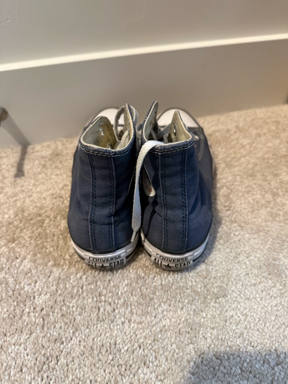 Converse Navy Blue High Tops - Picture 4 of 6